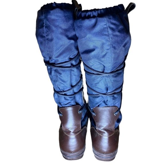 Lands End‎ blue tall lace-up boots #393496 size 10B - Picture 8 of 11